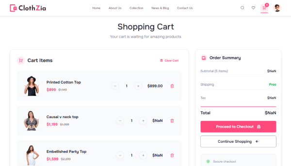 Cart Page